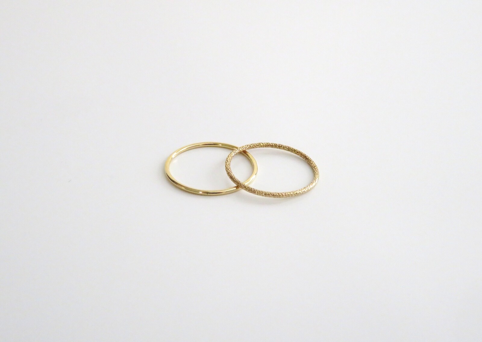 Thin Gold Ring, Gold Ring, Gold Ring Set, Gold Stack Ring, Simple Gold Ring, 14k