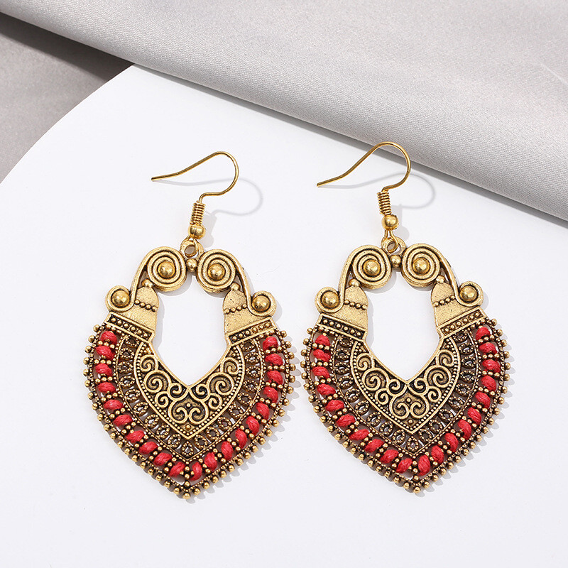 BOHO Earrings Fringe Tassel Bohemian Retro Ethnic Dangle Drop Handmade Jewelry