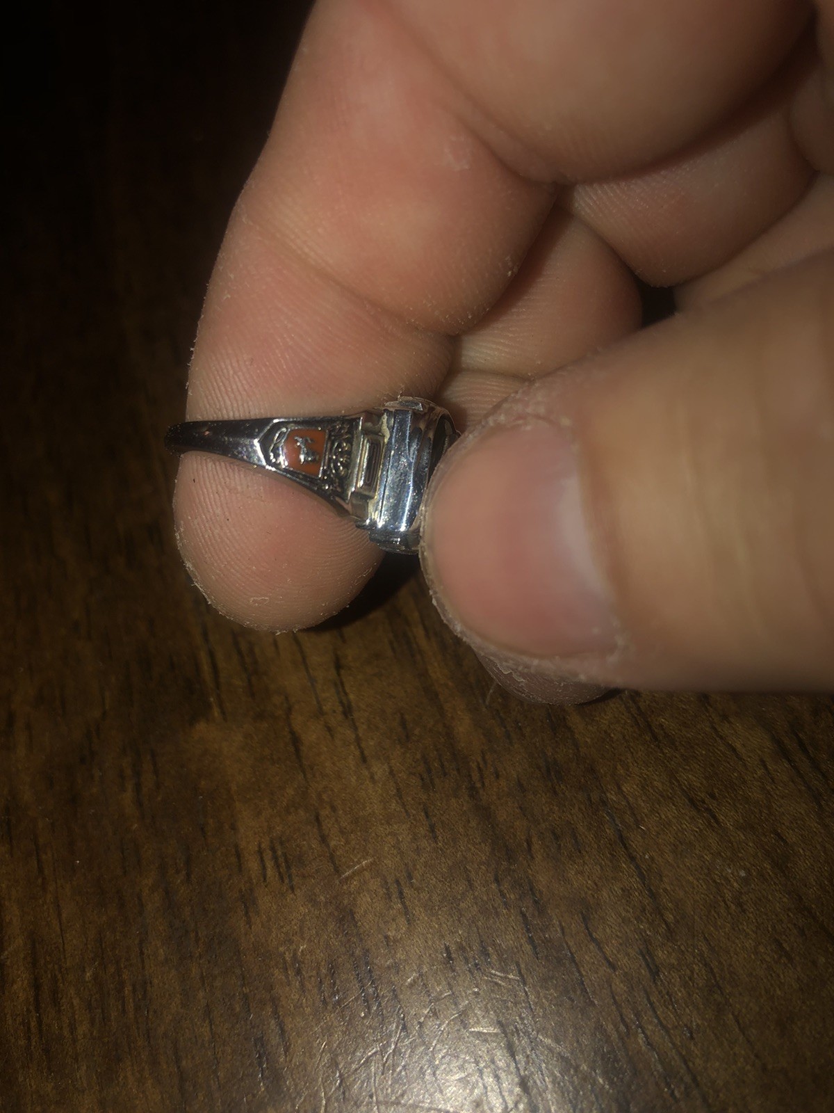 Jostens 1962 Class Ring LTM Stainless Sz 7
