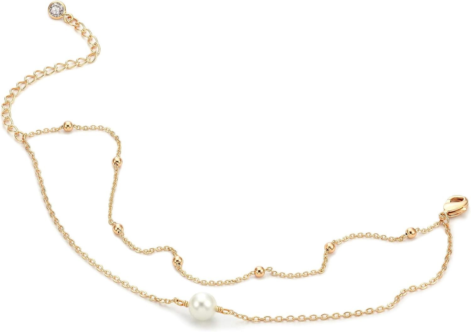 Versatile 14K Gold Plated Dainty Chain Bracelet – Perfect for Any Occasion