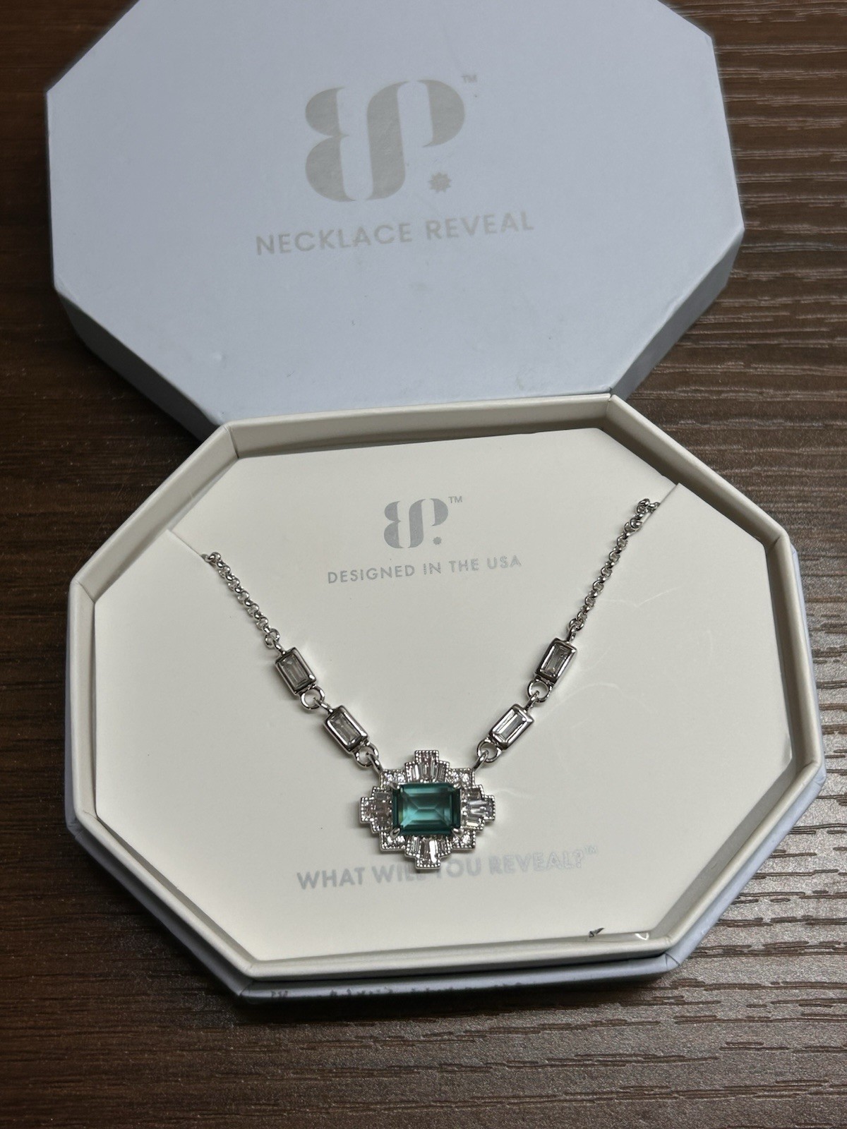 Bomb Party Og Necklace Center Of The Crown NK88773 Paraiba Tourmaline On Rhodium