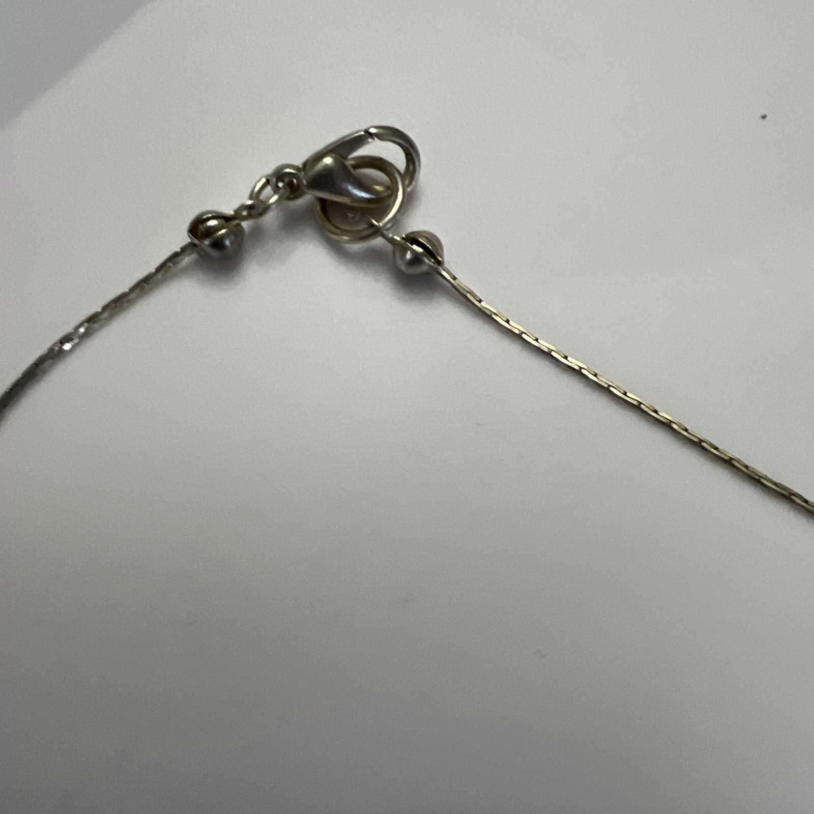 Golden Necklace 36 Inch With Black Beads No Mark N606