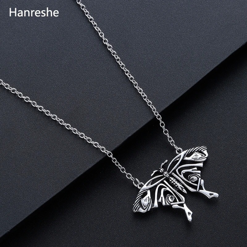 Mamma Mia Butterfly Pendant Fan Maid Like Yong Donna’s Silver Color Necklace