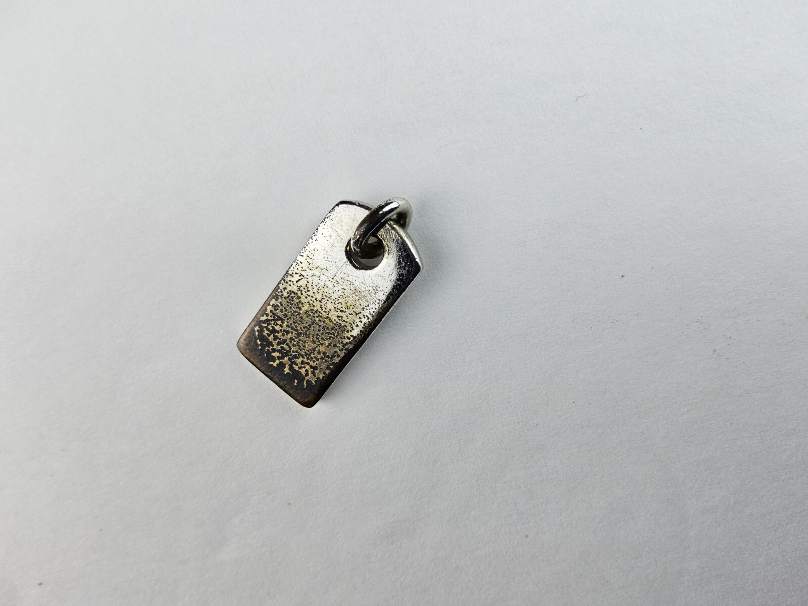 Dior Rhinestone Dogtag Charm Pendant (See Description)