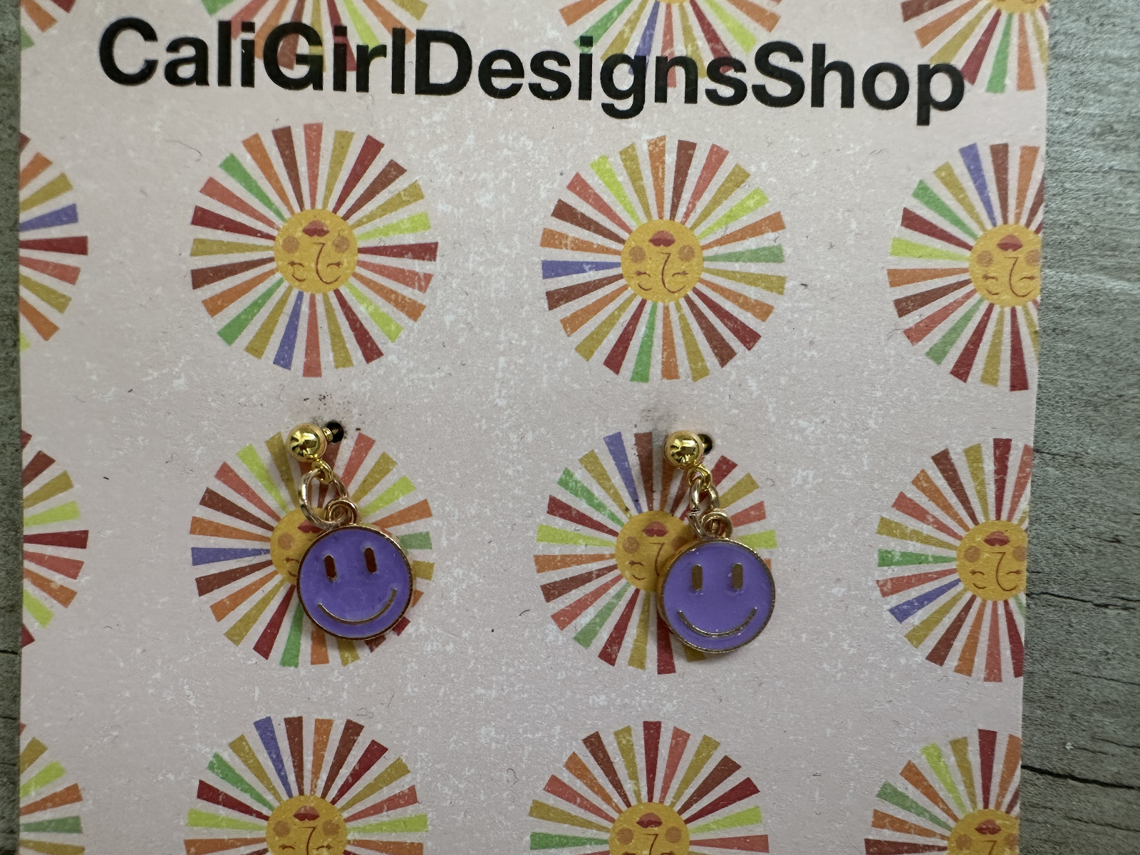 Fashion Jewelry Smiley Face Earrings Happy face Green Valentines Day Gift