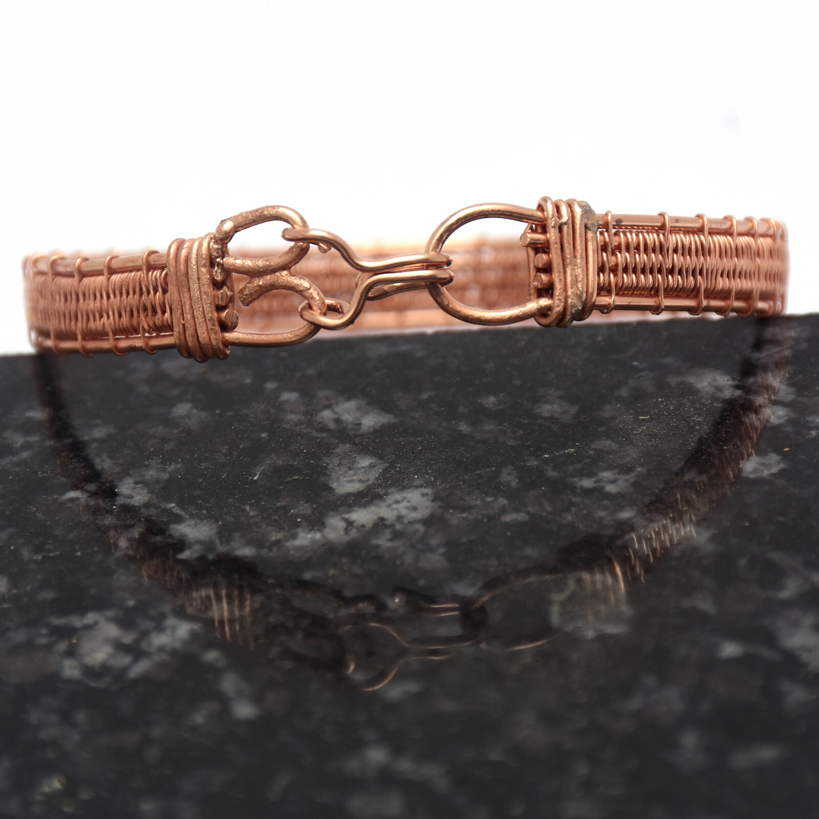 Pure Copper Wire Wrapped Designer Handmade Jewelry Bracelet Adjustable For Her