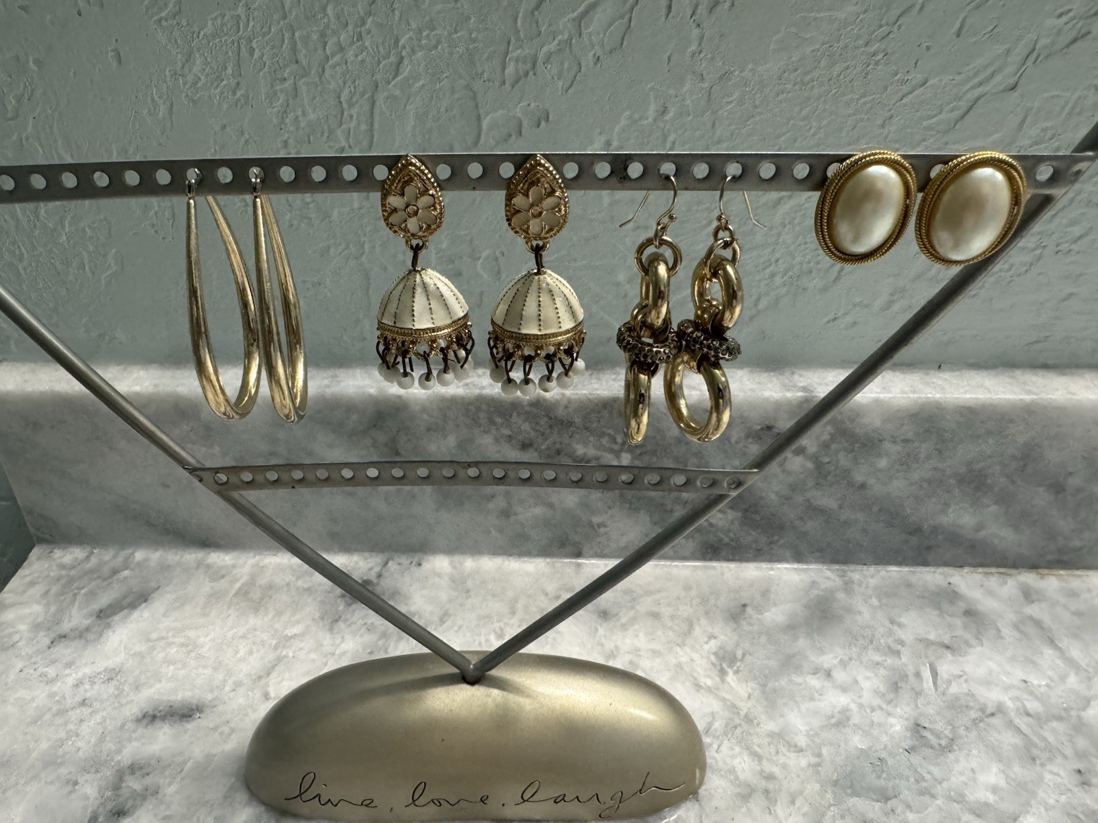 Silver Vintage Pearls Chicos Necklaces Greek Key Bracelet Gold Tone Earrings Lot