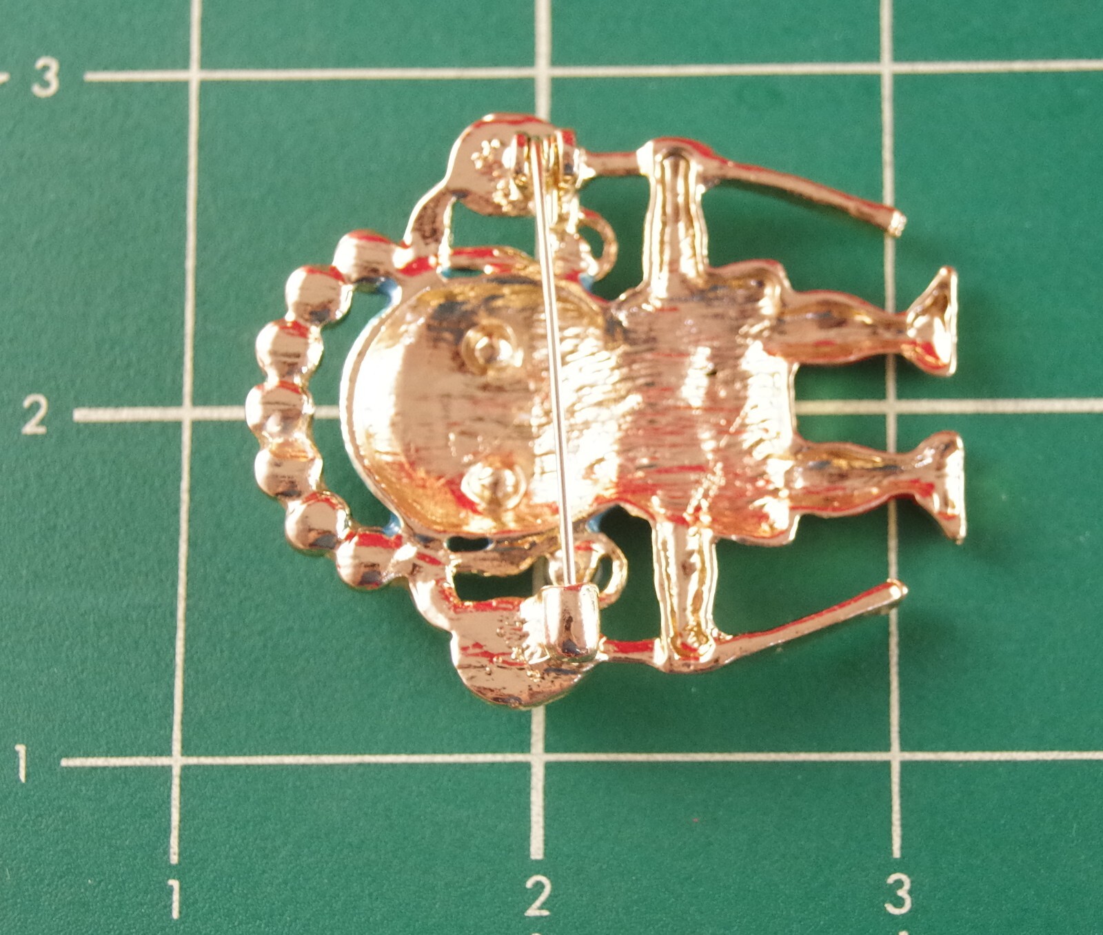 2″ NWOT UNSIGNED KENNETH JAY LANE INSPIRED WITCH DOCTOR WARRIOR BROOCH PIN