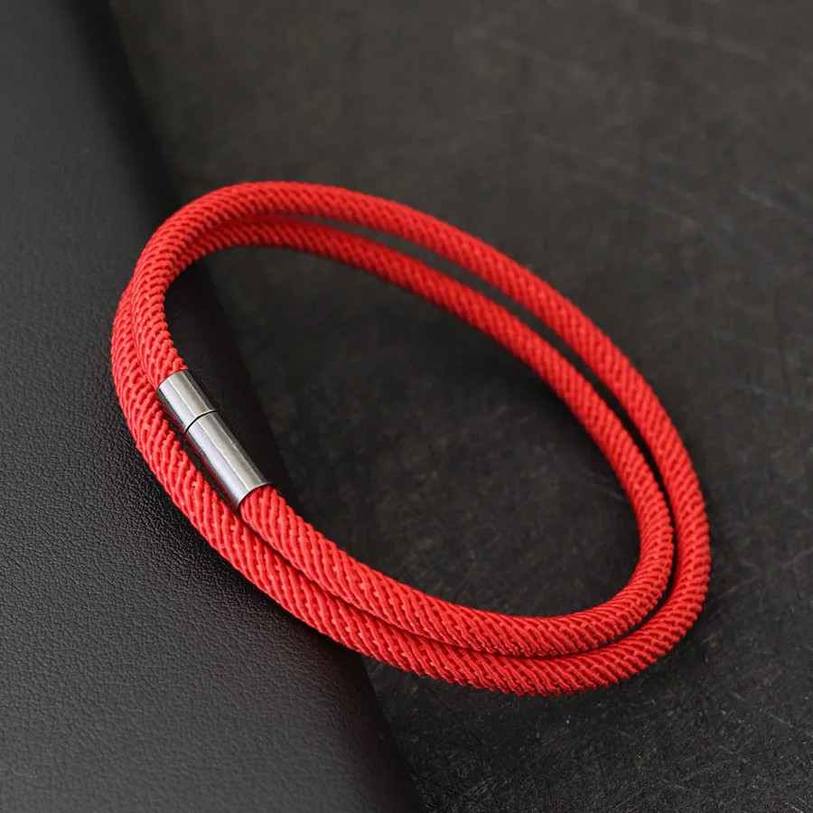 Noter New Arrival Mens Rope Bracelet 4Mm Nylon Double Layer Lucky Thread Braclet