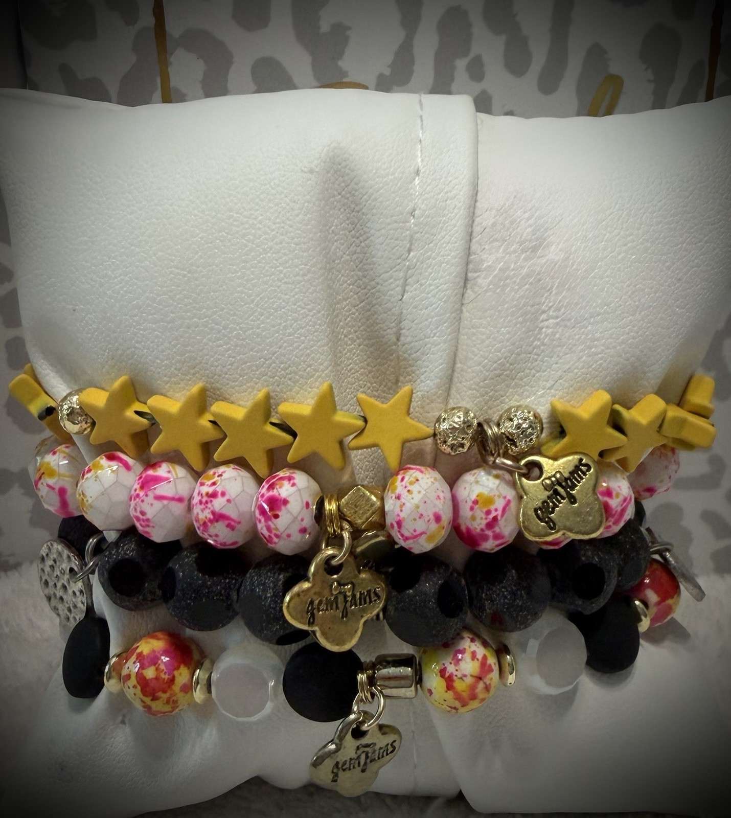 NEW! ERIMISH Bracelets 4 pc – Yellow Multi – Custom Regular, Kids Or Extended