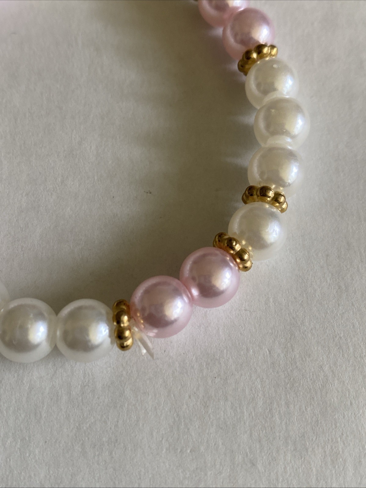Ladies Bracelet set bead jewelry fashion pink and white new design for girls