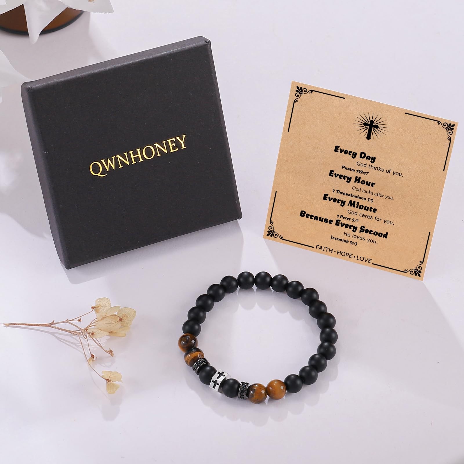 Cross Bracelet for Men Gift for Friend Birthday Anniversary Christmas Christi…