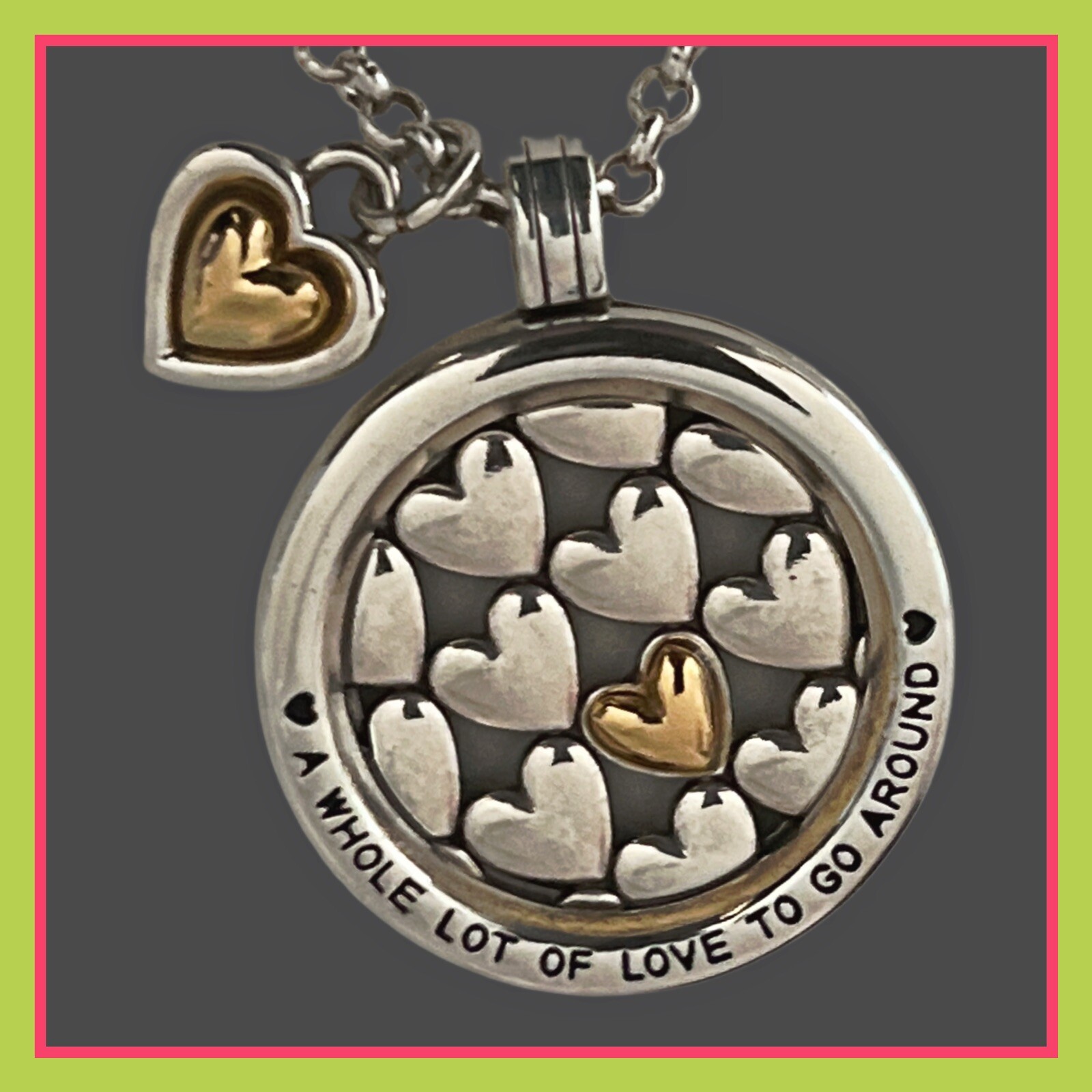 Brighton Fashionista A WHOLE LOT OF LOVE TO GO AROUND HEART Necklace NWT