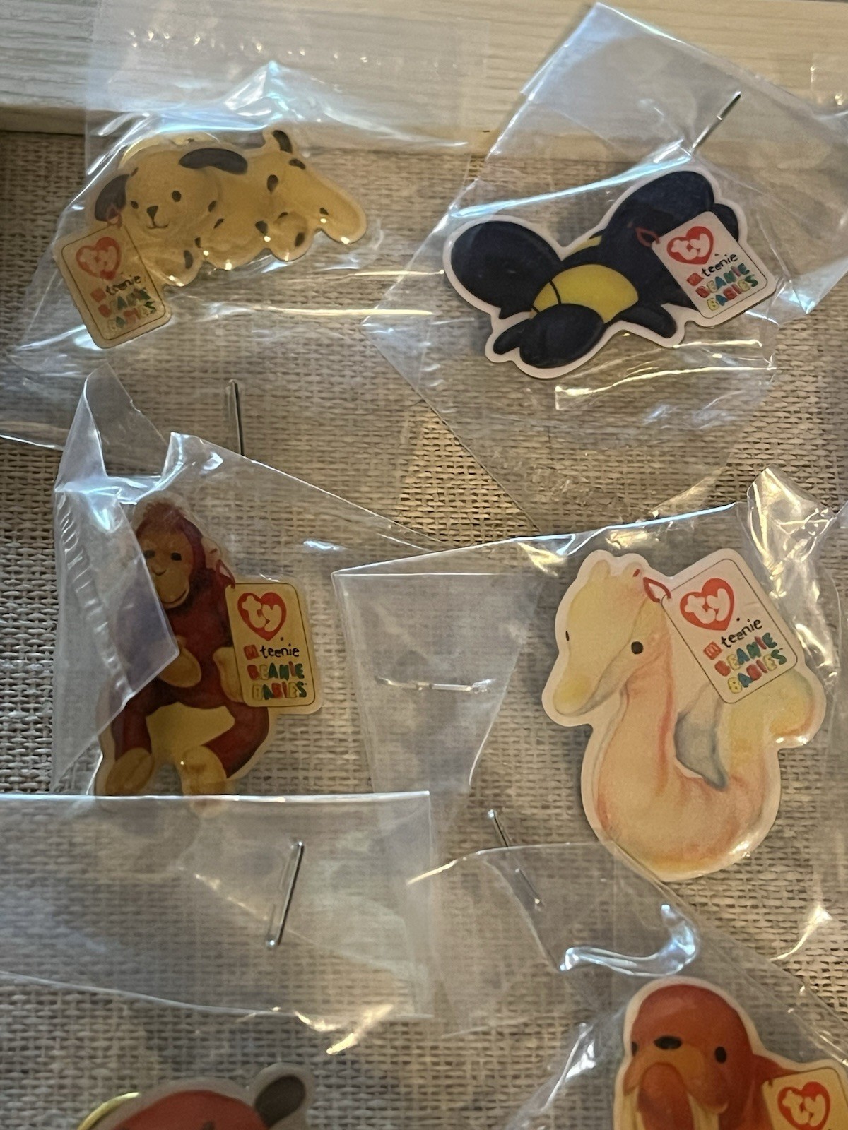 LOT OF 16 ‘TY Beanie Babies’ Collector Pins, Group II/2000, STILL SEALED