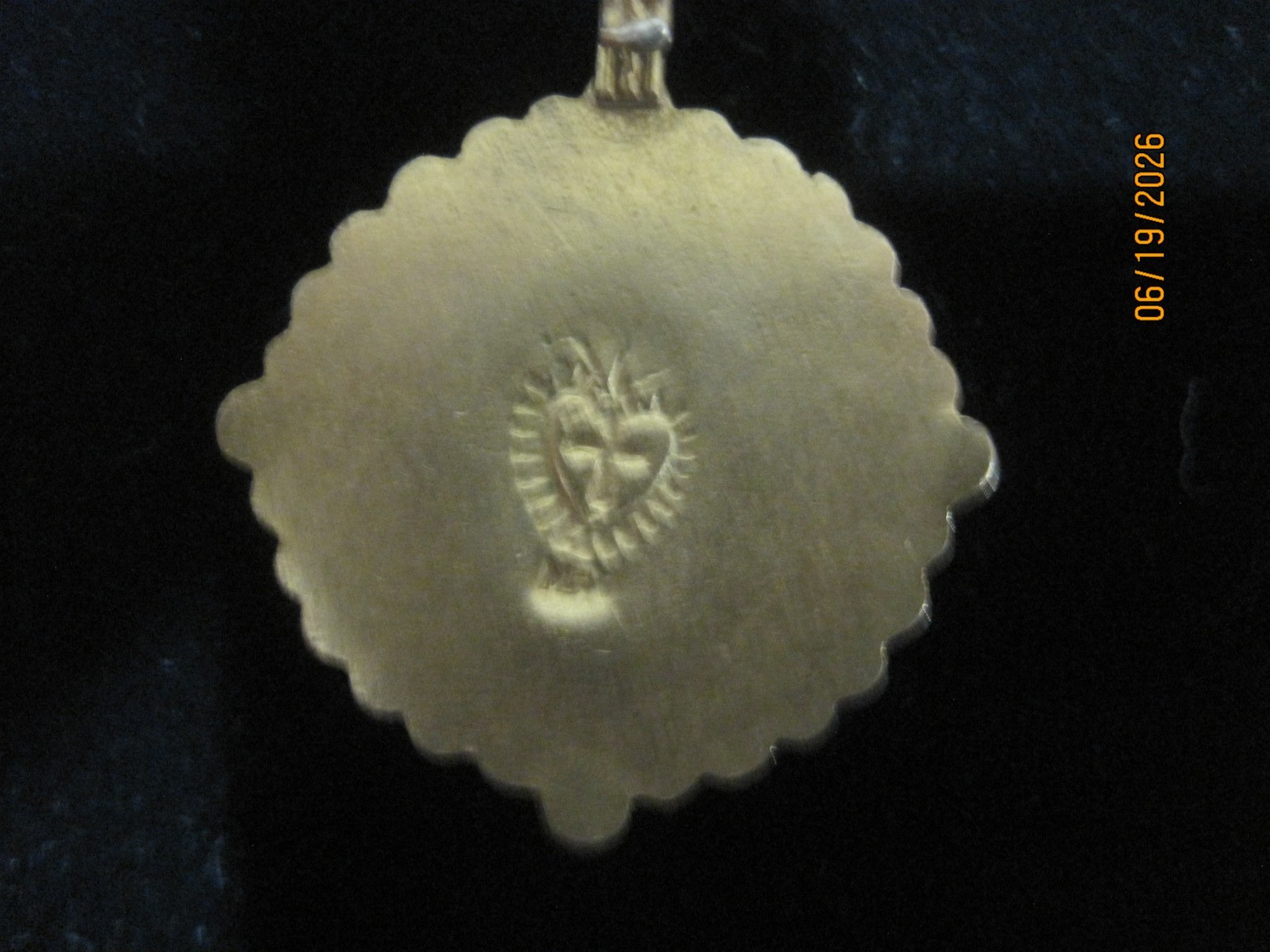 VSA Virgin Saints & Angels San Benito Crystal Necklace Gold Tone Saint Benedict
