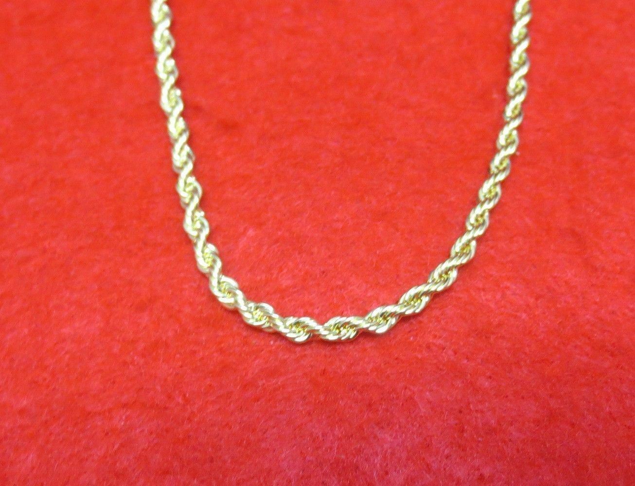 14KT GOLD PLATED 20″ 4MM ROPE FRENCH STYLE CHAIN NECKLACE WITH MAGNETIC CLASP