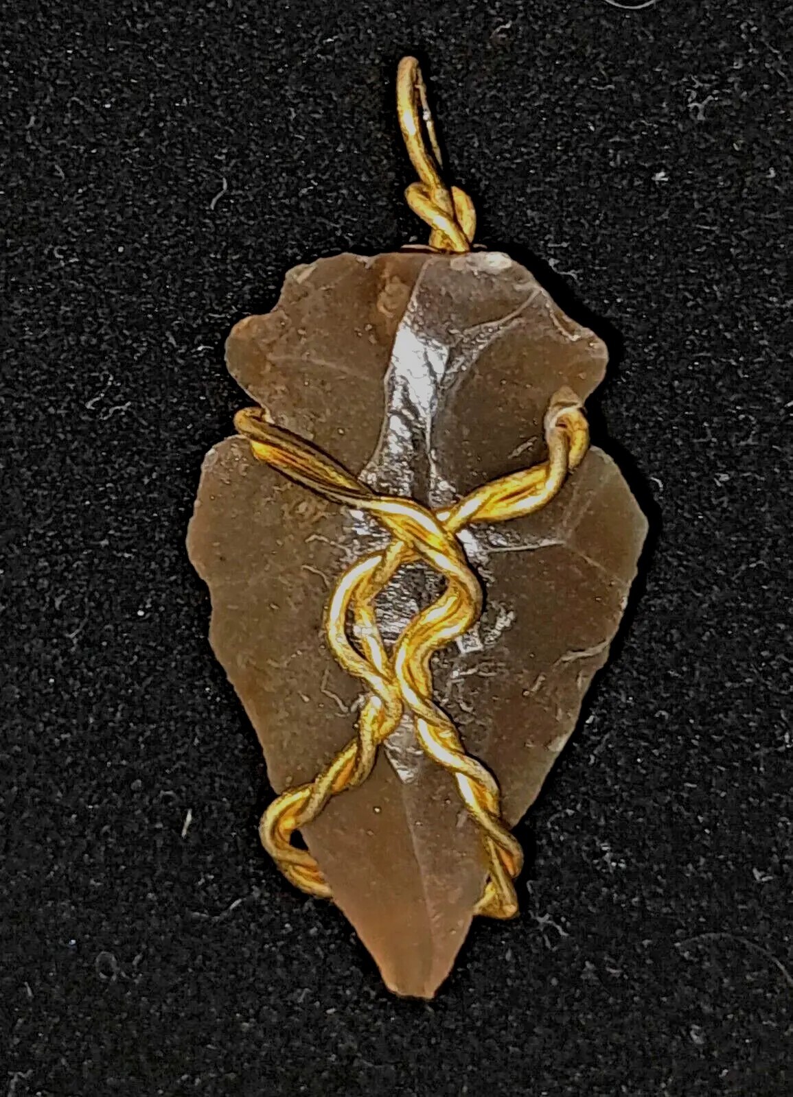 Twist Gold GP Arrowhead necklaces male female pendants jewelry new Gifts unisex