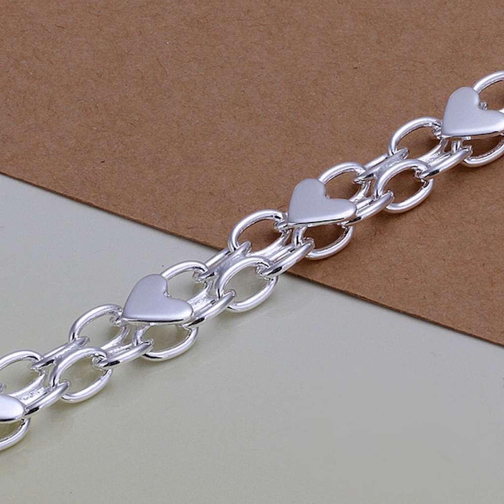 Women’s Mens Unisex 925 Sterling Silver Bracelet Size 8 Inches 6MM lobster L23