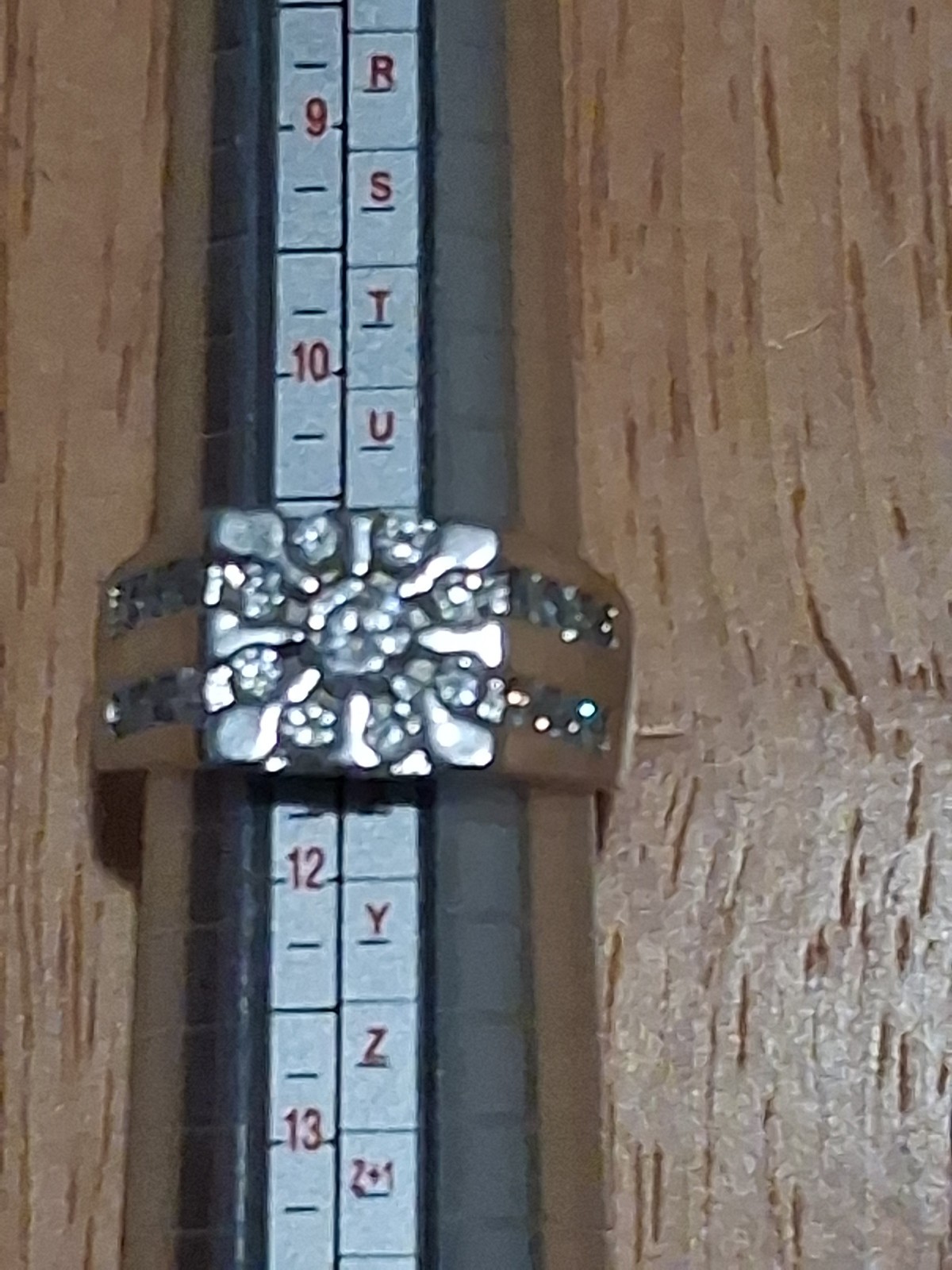 Vintage Sterling 925 Silver CZ Ring Size 9.5 Wt. 9.1G Hallmark “GM 925” Signed