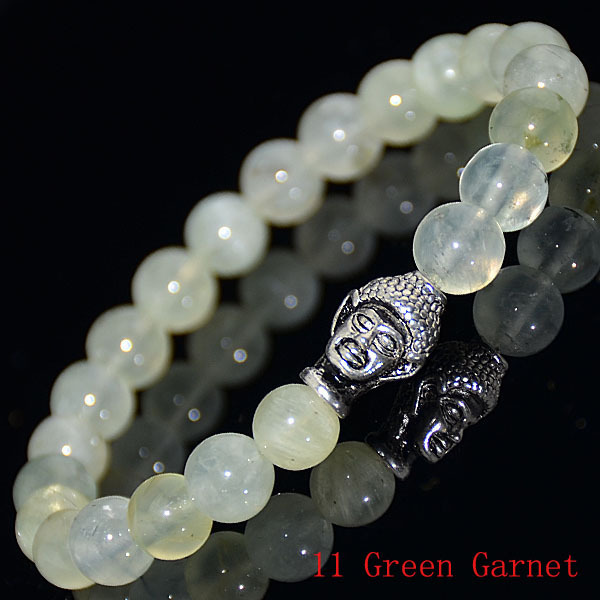Charm Beads Unisex Fashion Varies Gemstone Silver Buddha Meditation Bracelets