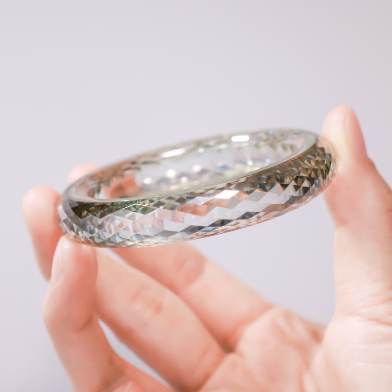 Full Moissanite Bangle Bracelet D Color Elegant Jewelry Exquisite Jewelry Gifts
