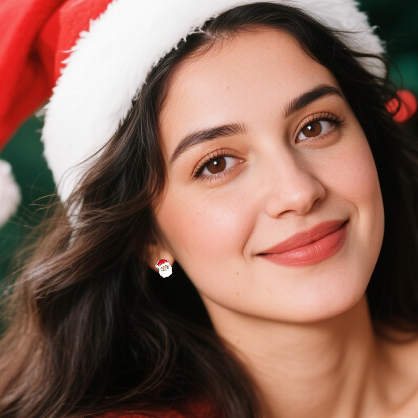 Mikovivi 12 Pairs Christmas Stud Earrings Medium, as shown in the picture