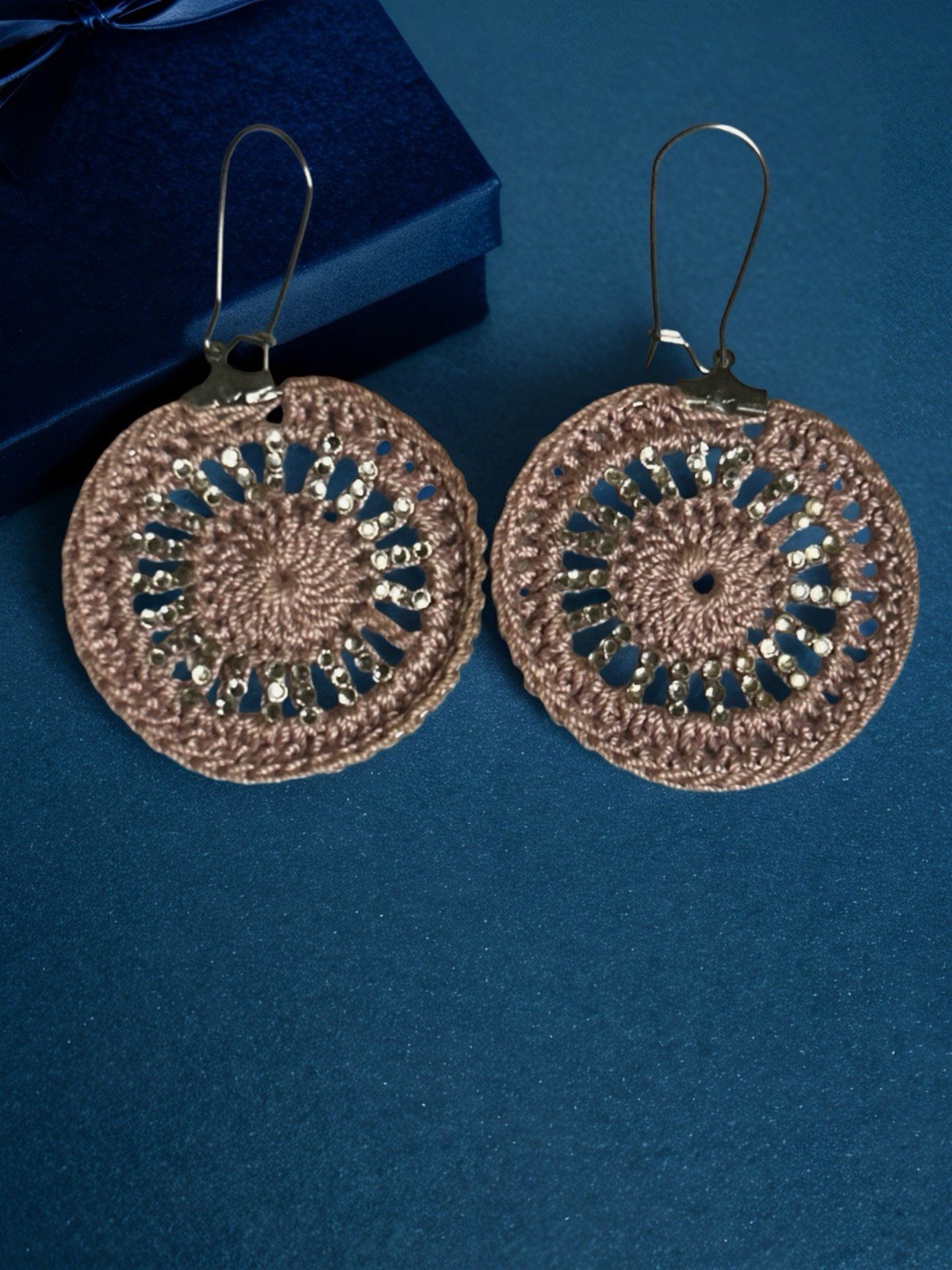 Icy Boho Earrings New Surgical Steel Ear Wire In Lavender