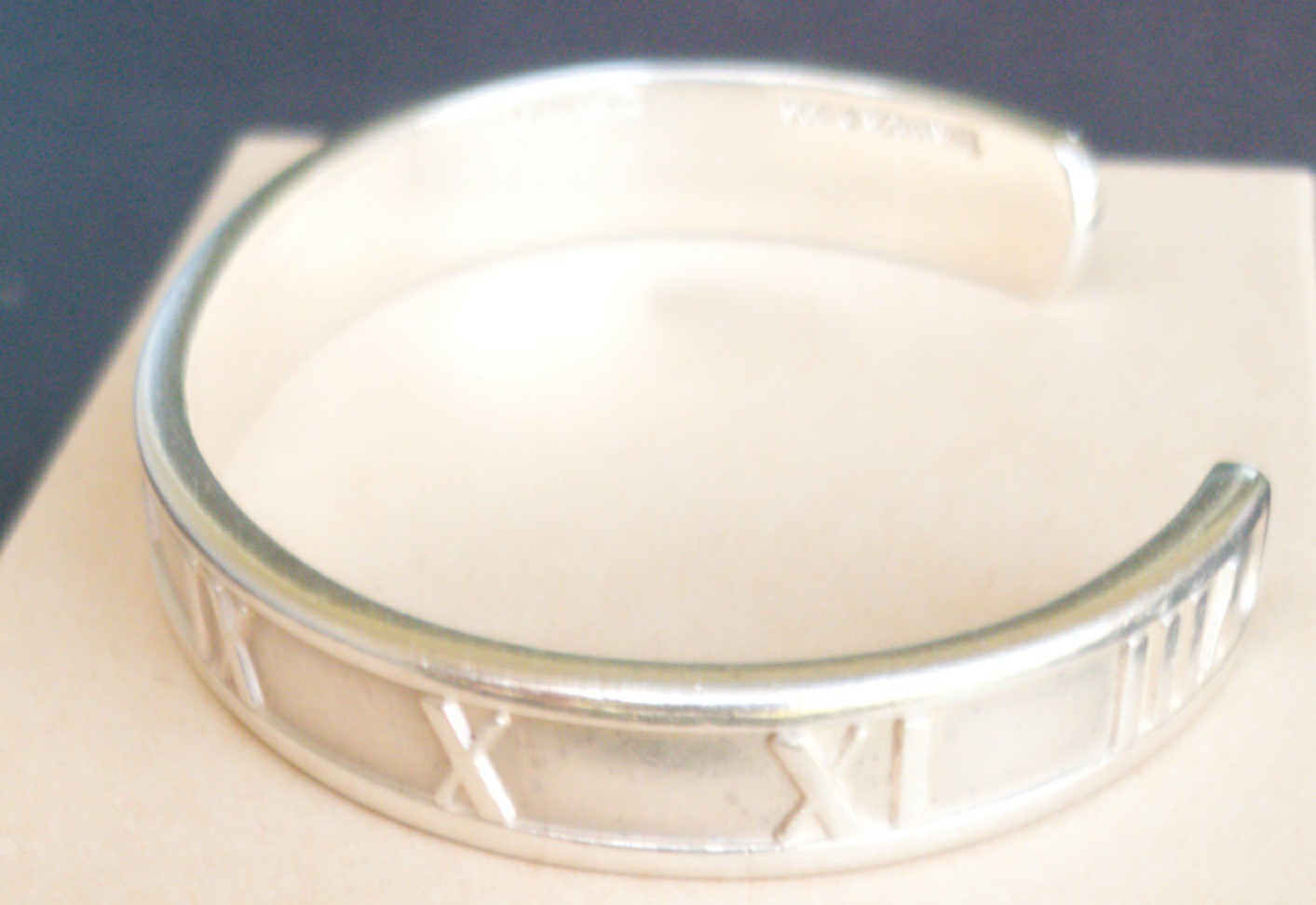 Tiffany & Co. Atlas 925 Sterling Silver Italy Cuff Bracelet