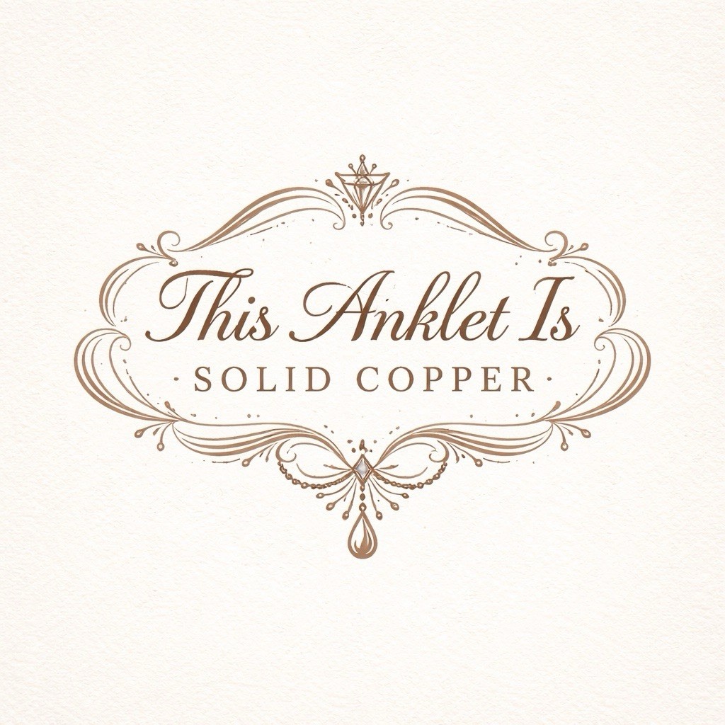 Solid Copper Anklet CA654G – 3/16″ wide. Available in 8 to 12 inch lengths.