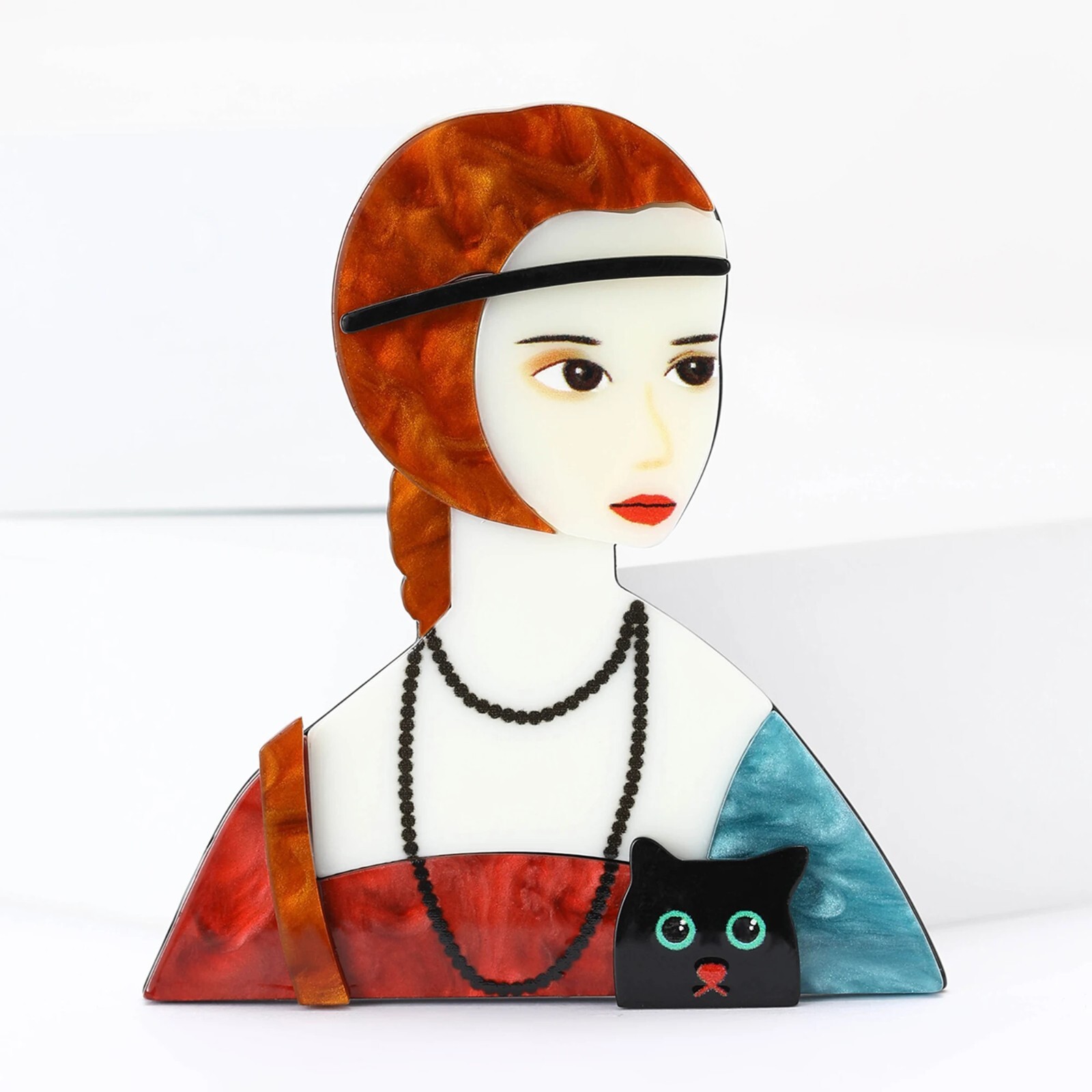 Acrylic Brooches Modern Lady Girl Fashion Dog Flower Cat Animal Jewelry Pin Hot
