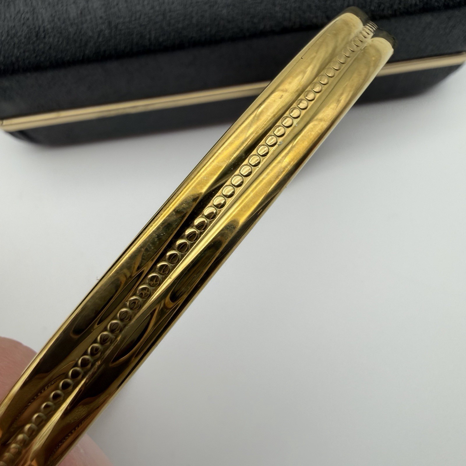 Men’s Vintage Sabona London Copper Gold Tone Layered Cuff Bracelet USA Made