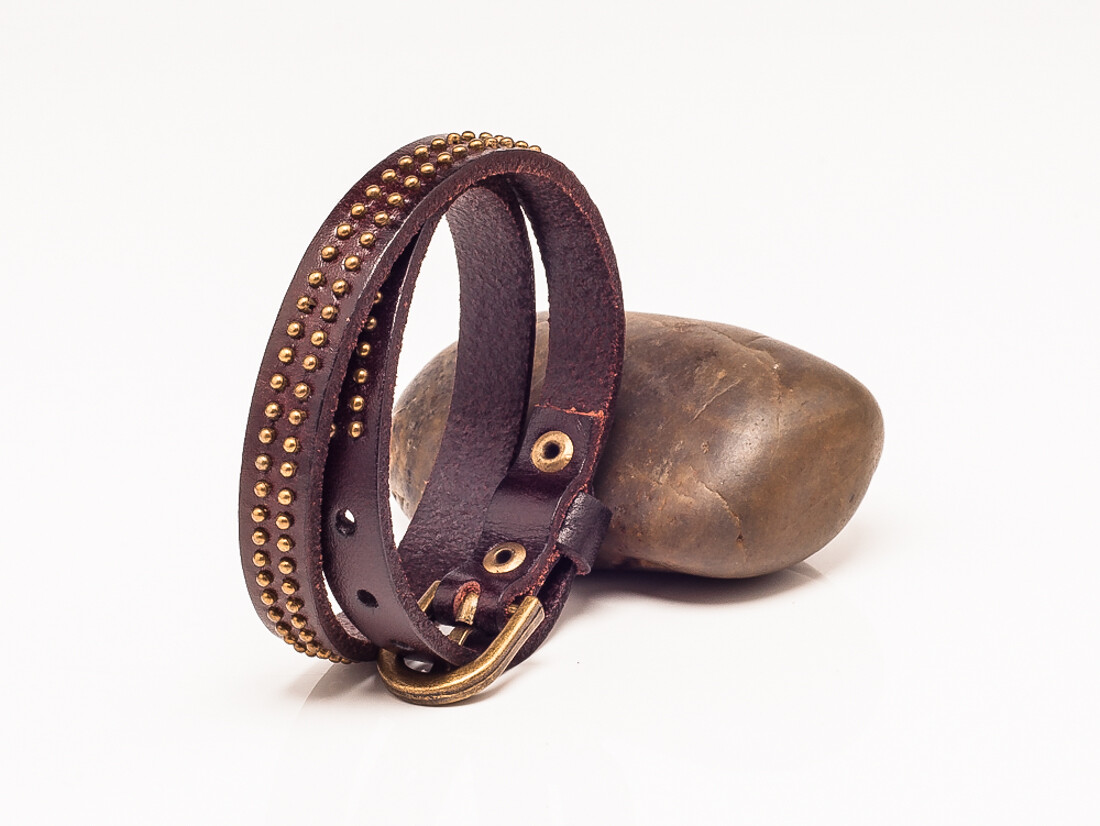 Great Fashion Unisex Women Men Leather Wrap Rivet Stud Bracelets Cuff Wristbands