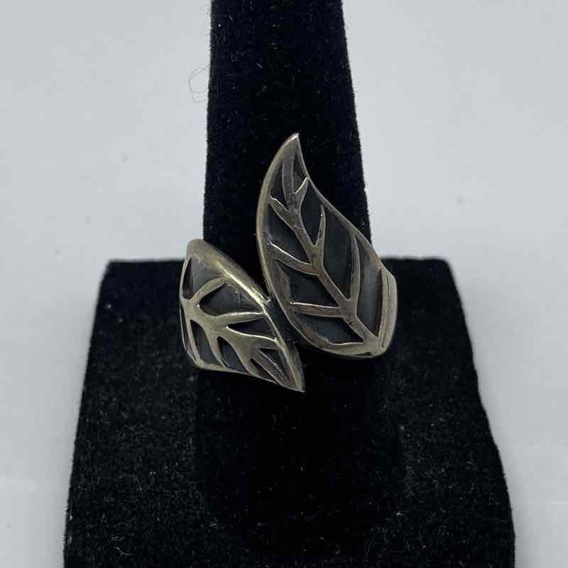 Sterling Silver 925 Ring Lot of 3 Leaf Wave Braided Band Sizes 6.25 6.5 7 13.1g
