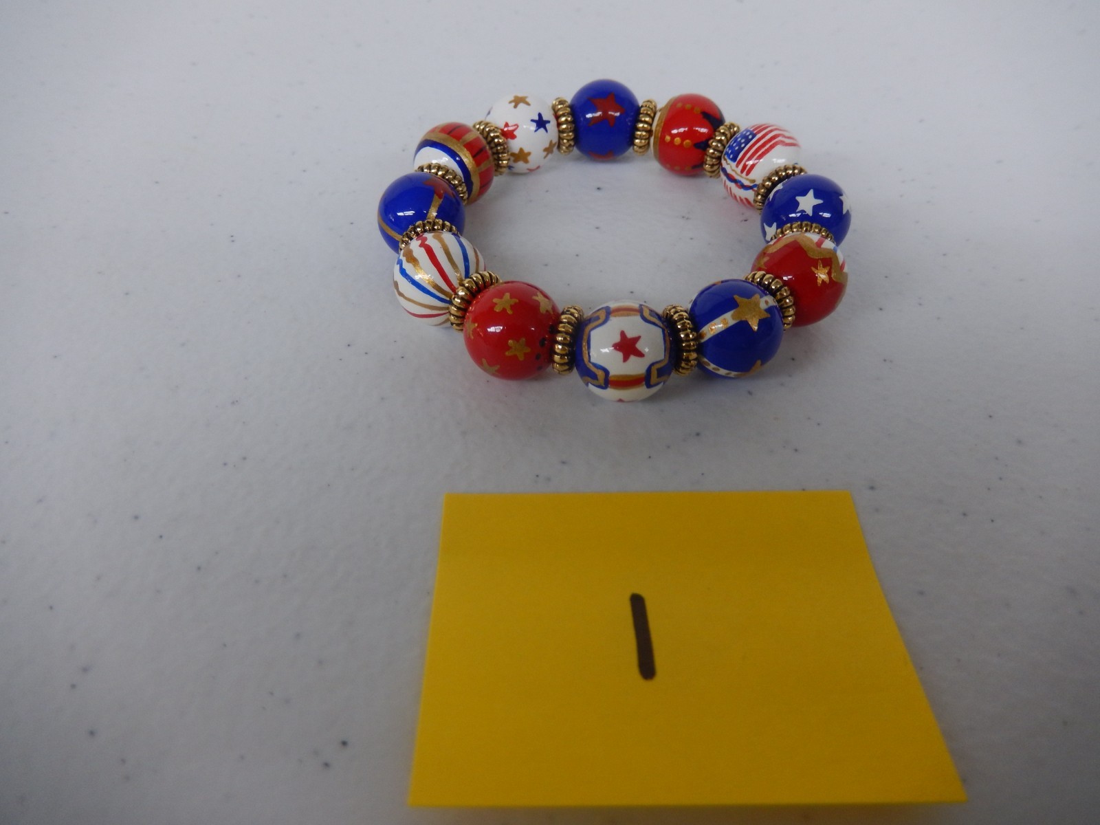 Patriotic Red White Blue Bead Bracelets – YOU PICK (See Description)