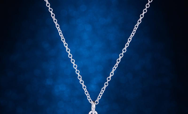 CRYSTAL DICE gamble PENDANT casino 925 sterling Silver 22″ necklace women luck