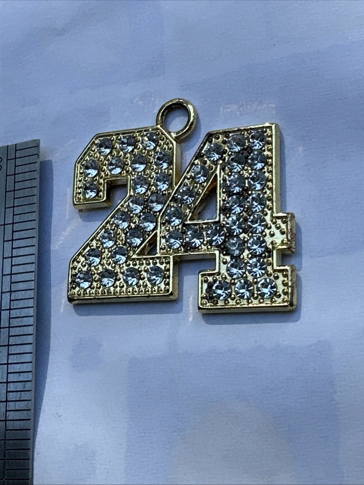 2024 Graduate Golden With Rhinestone Pendant