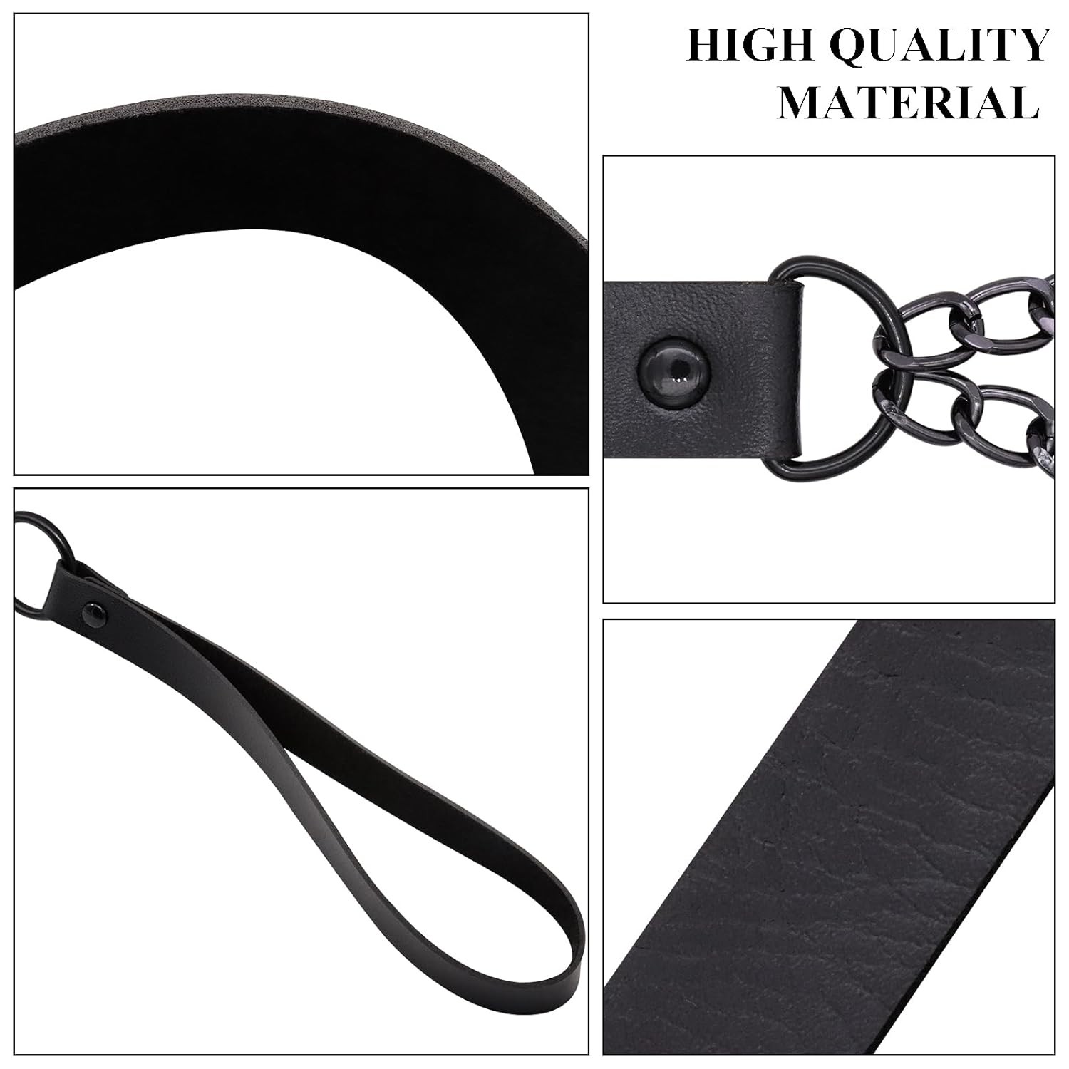 NEWZEST Choker Necklace for Women, Leather Collar Gothic Jewelry Heart Necklaces