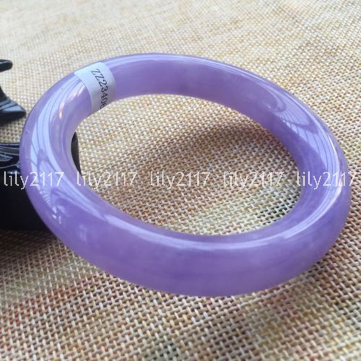 Pretty Natural Lavender Jadeite Jade Gemstone Bangle Bracelet 54-64mm Jewelry