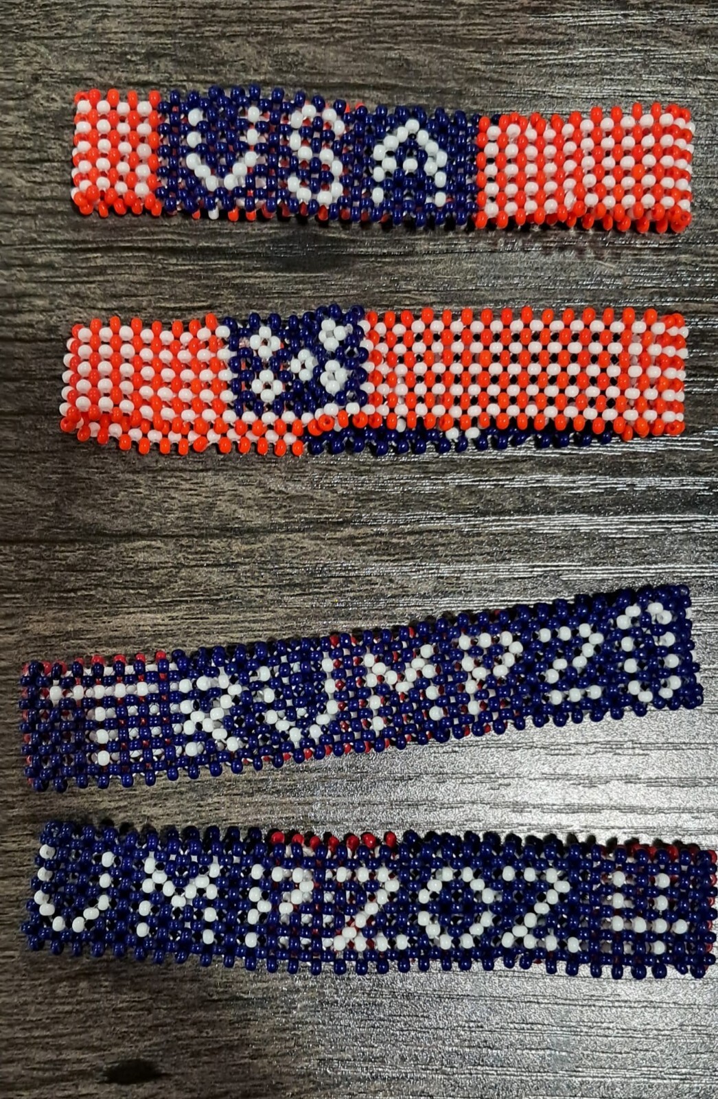 Trump Beaded Bracelet Red White and Blue 3 Piece