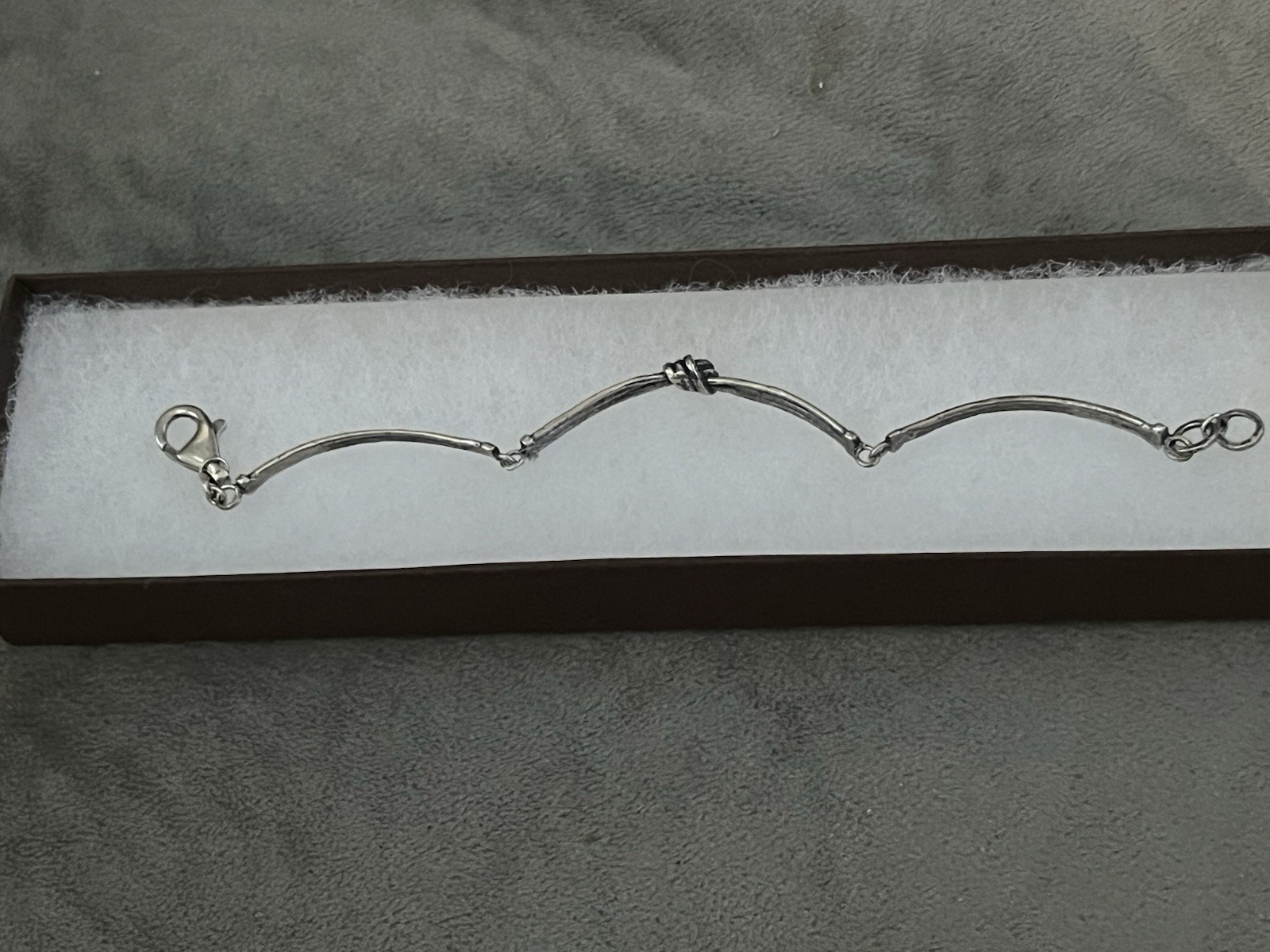 Sterling Silver .925 Silpada New In Box Knot Bracelet Lobster Clasp