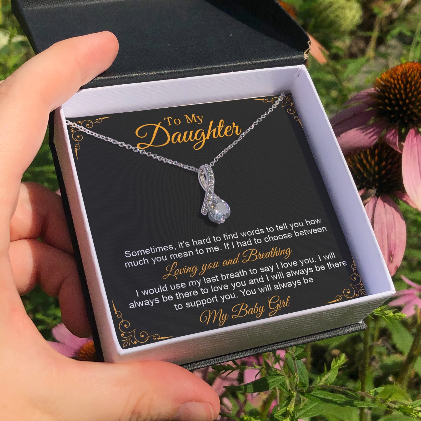 To My Daughter Necklace, Gift to My Daughter, Graduation Gift for Daughter