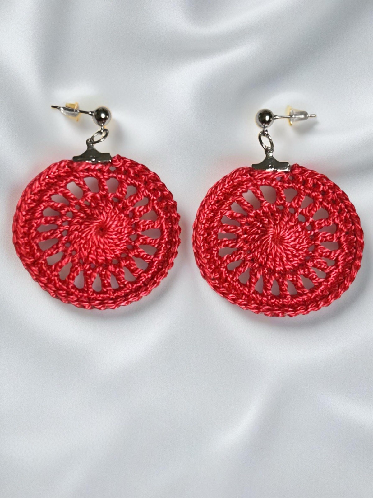 Icy Boho Earrings New Surgical Steel Ear Wire In Watermelon