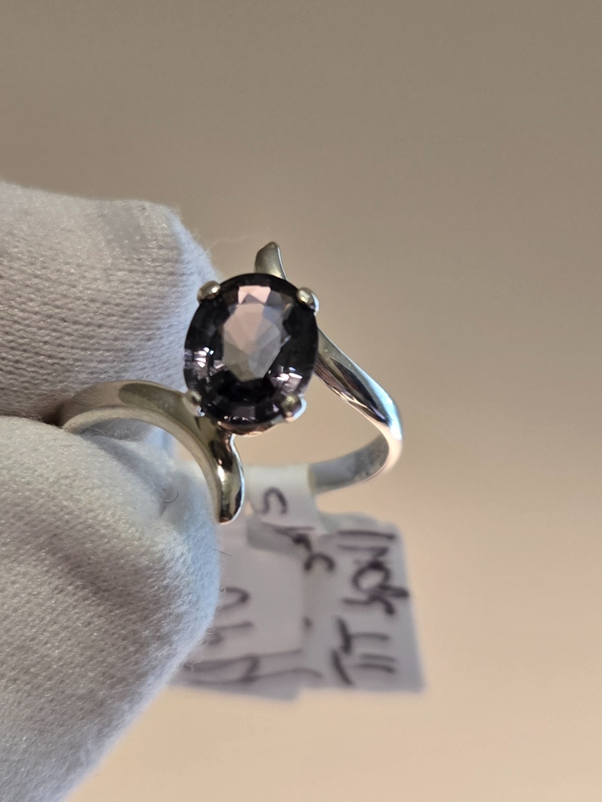 1.41CT NATURAL TITANIUM SPINEL RING!!! RICH PURPLE BLUE/COLOR SATURATION/LUSTER!