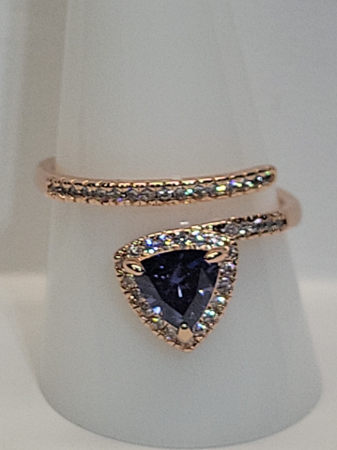 Bomb Party “Glitzy Chic” RBP #6428 SIZE 10 SAPPHIRE CUBIC ZIRCONIA NEW