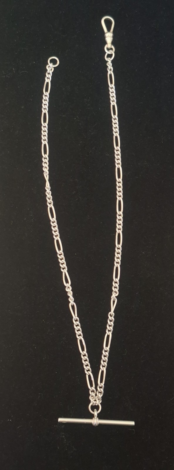 Hallmarked .925 Sterling Silver Fiargo Chain With Dog Clip And T-bar 14.34g