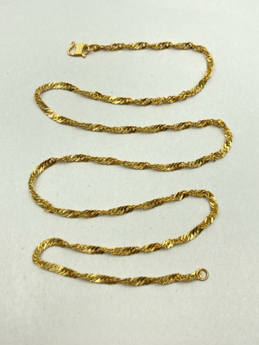 16″ Gold Singapore Chain 22K Yellow Gold 4g (EL1094558)