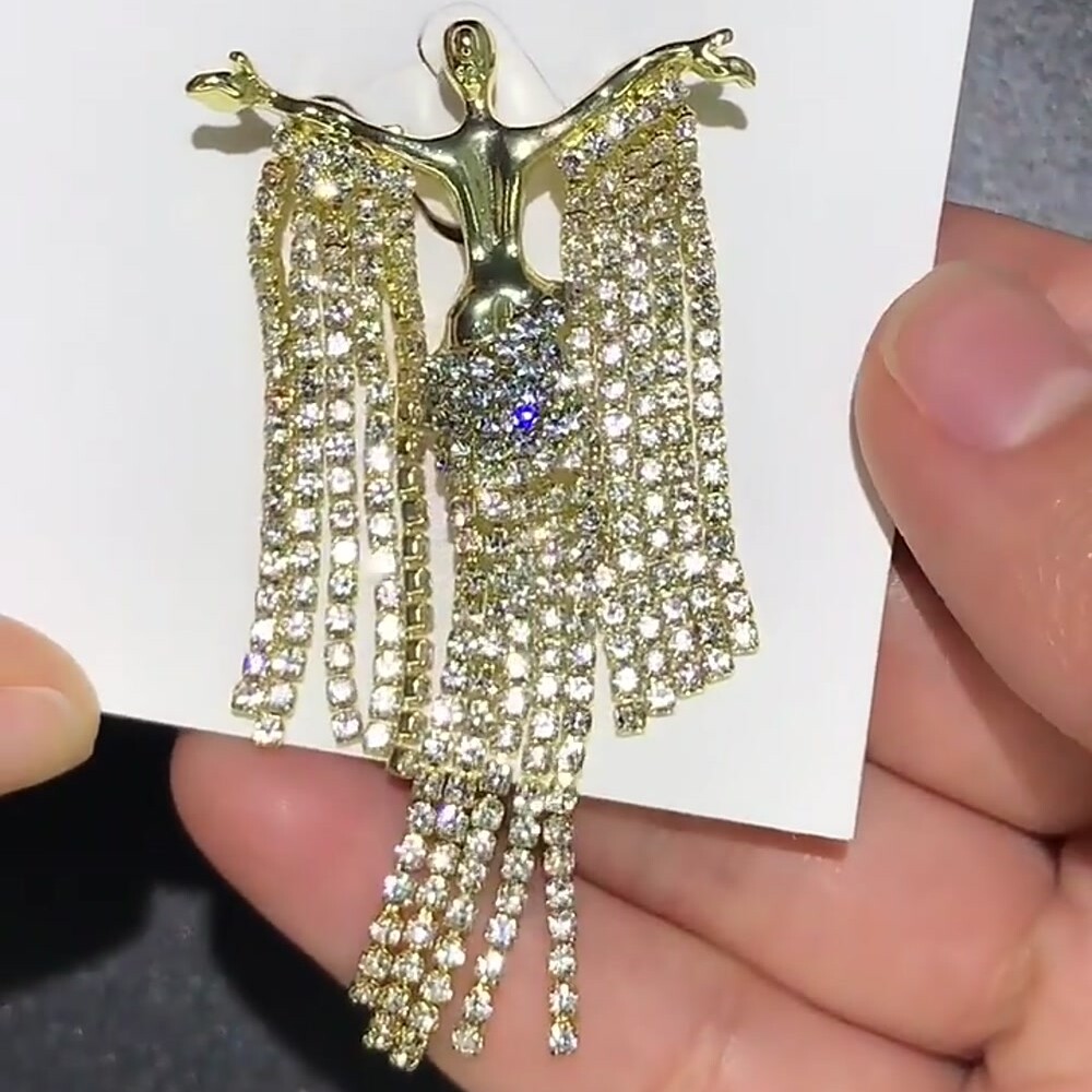 Beauty Lady Brooch Figure natural seashell Fashion Women Men Pins Jewelry Gift