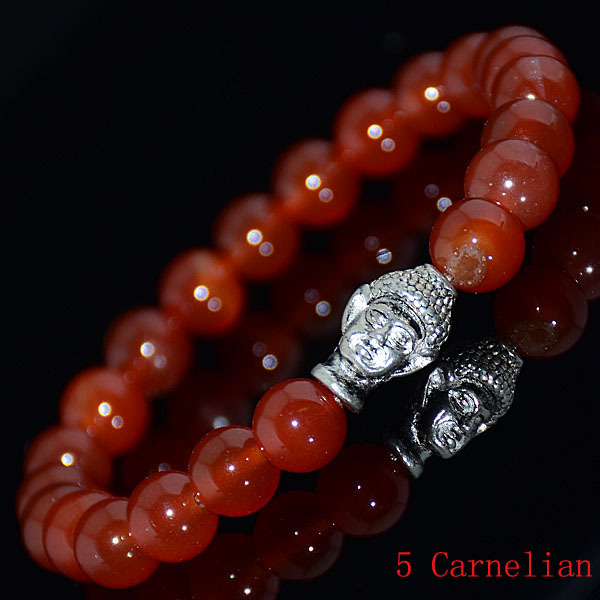 Charm Beads Unisex Fashion Varies Gemstone Silver Buddha Meditation Bracelets