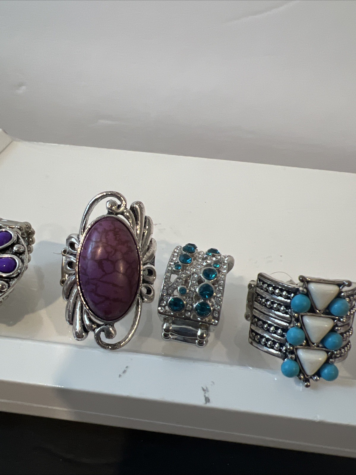 Lot of Paparazzi Statement Jewelry 1Bracelet/2Necklace/ear rings sets & 13 Rings