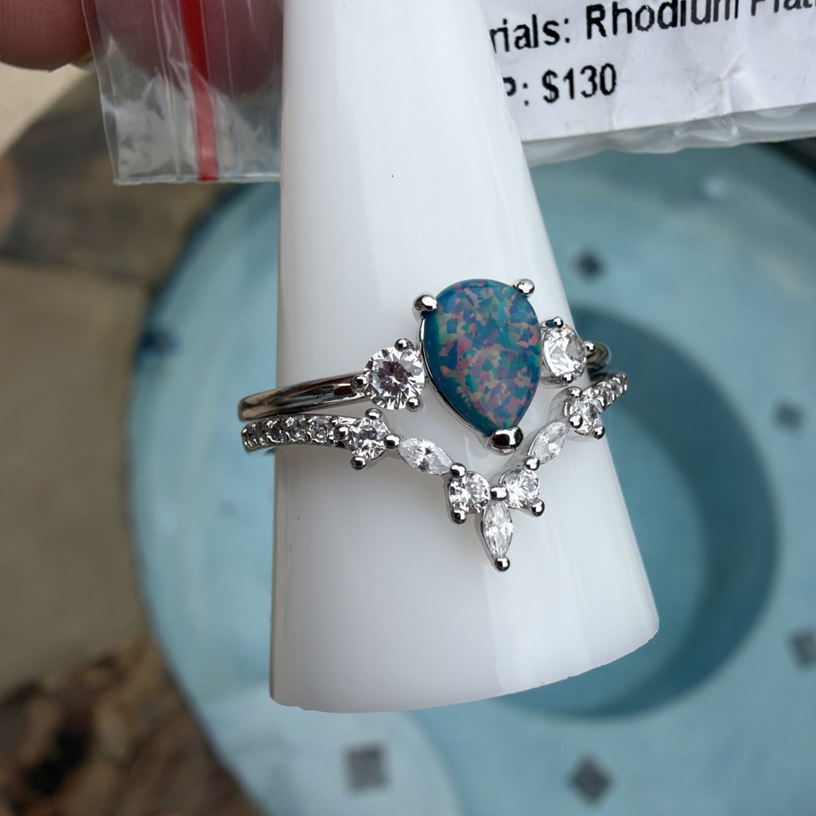 Bomb Party RBP8273 October 2024 Imagination Is Key Lab Black Fire Opal Ring 11
